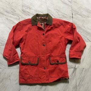 Vintage Woolrich pink barn jacket 
With Aztec print blanket lining